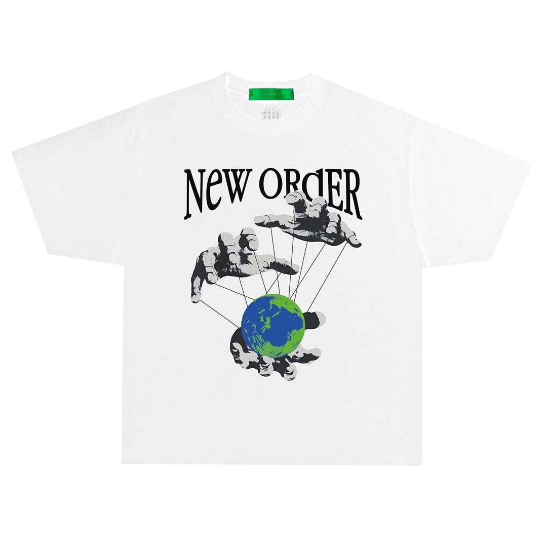 NEW ORDER PRINTED TEE WHITE / Garment Workshop