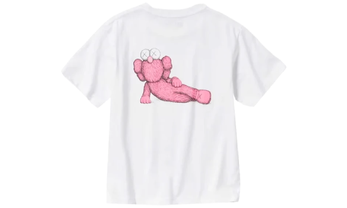 KAWS x Uniqlo UT Short Sleeve Graphic T-shirt White/Pink