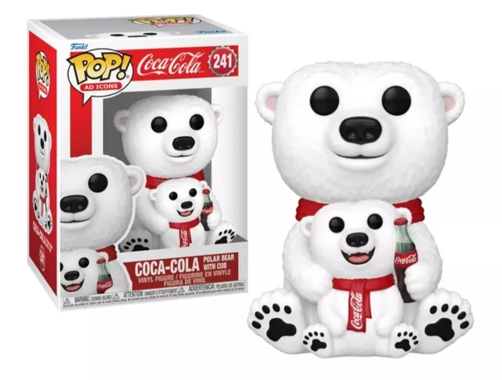 FUNKO POP COCA COLA: BEAR FIGURE #241