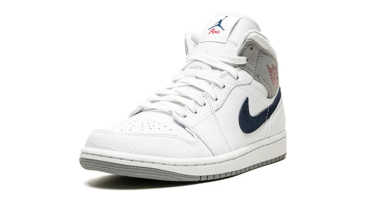 AIR JORDAN 1 MID PARIS WHITE