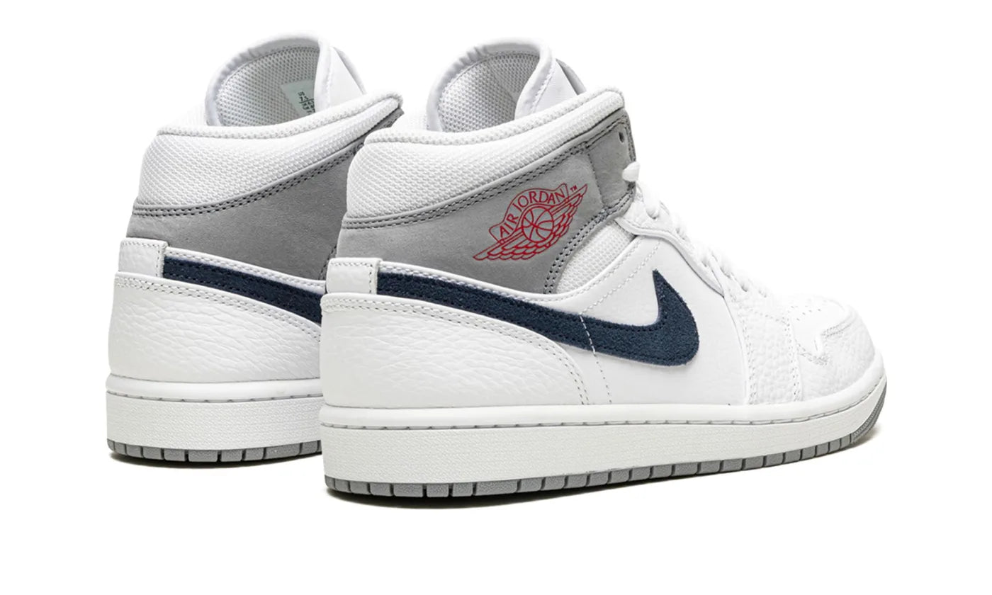 AIR JORDAN 1 MID PARIS WHITE