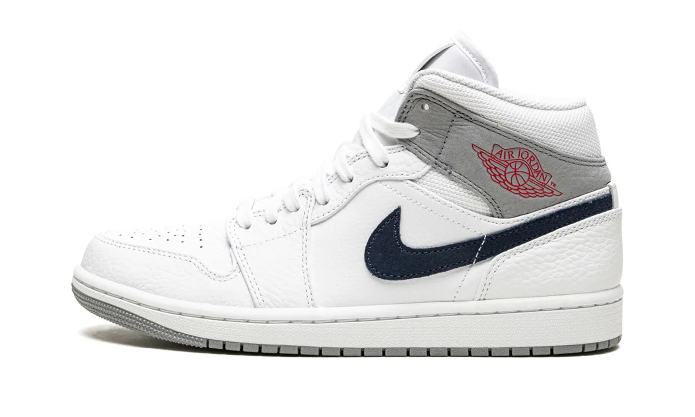 AIR JORDAN 1 MID PARIS WHITE