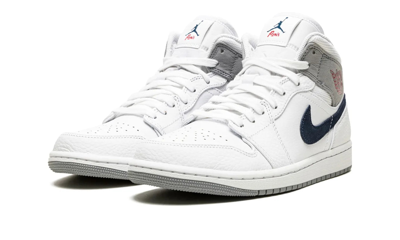 AIR JORDAN 1 MID PARIS WHITE