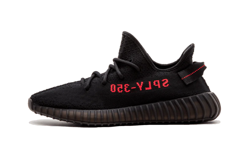 ADIDAS YEEZY BOOST 350 BRED BLACK RED