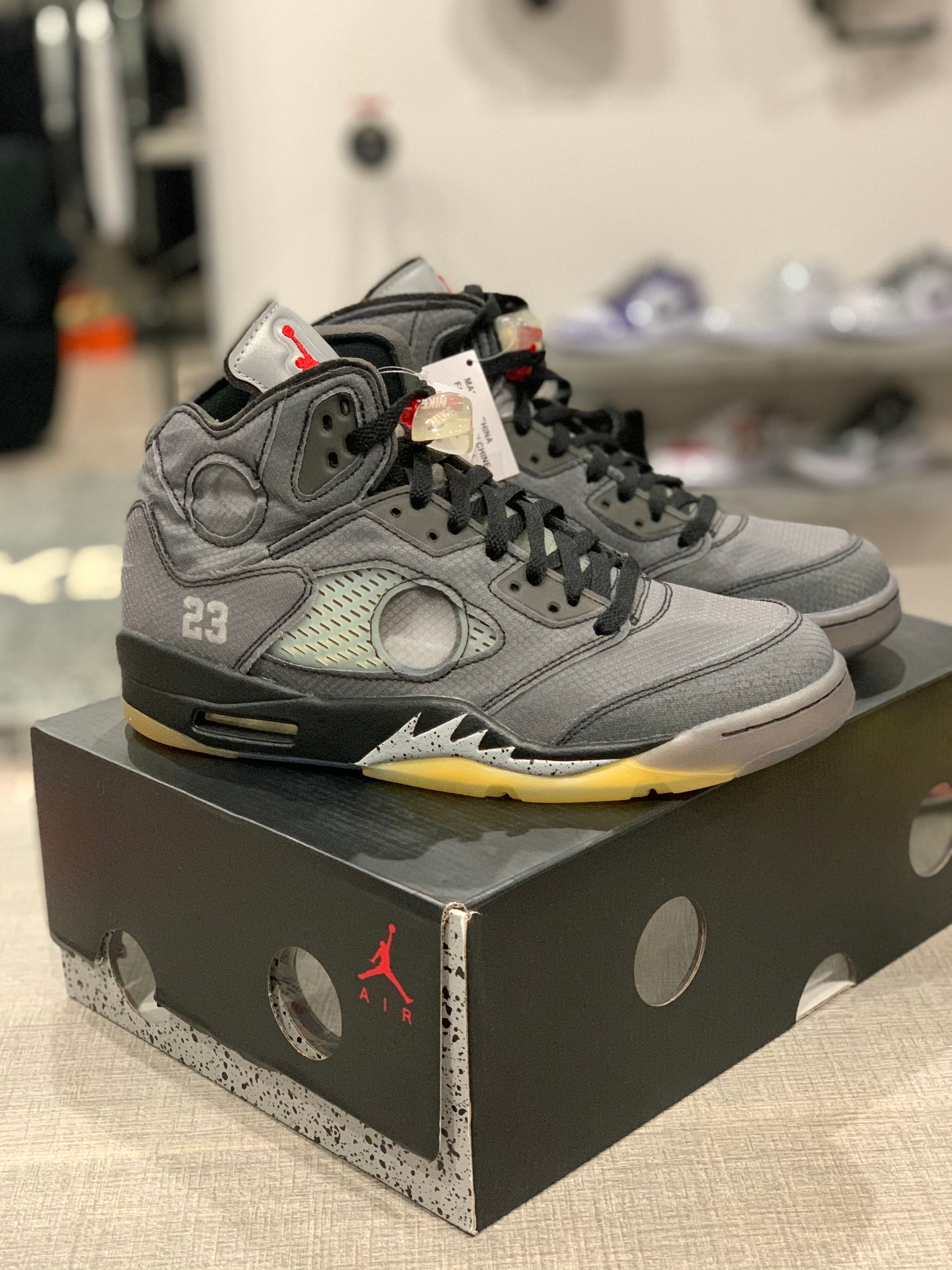 AIR JORDAN 5 x OFF WHITE BLACK