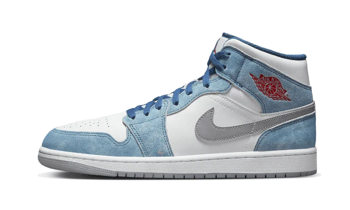 AIR JORDAN 1 MID FRENCH BLEU FIRE ROUGE