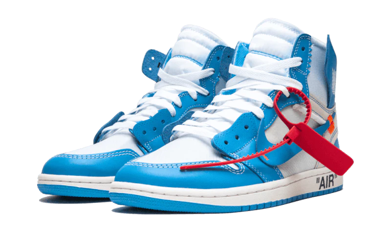 AIR JORDAN 1 HIGH X OFF WHITE UNIVERSITY BLEU (UNC)