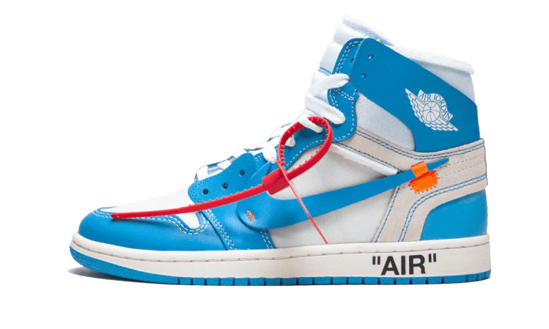 AIR JORDAN 1 HIGH X OFF WHITE UNIVERSITY BLEU (UNC)