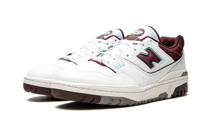 NEW BALANCE 550 BOURGOGNE CYAN