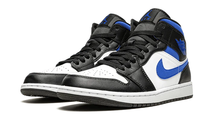 AIR JORDAN 1 MID BLANC NOIR ROYAL